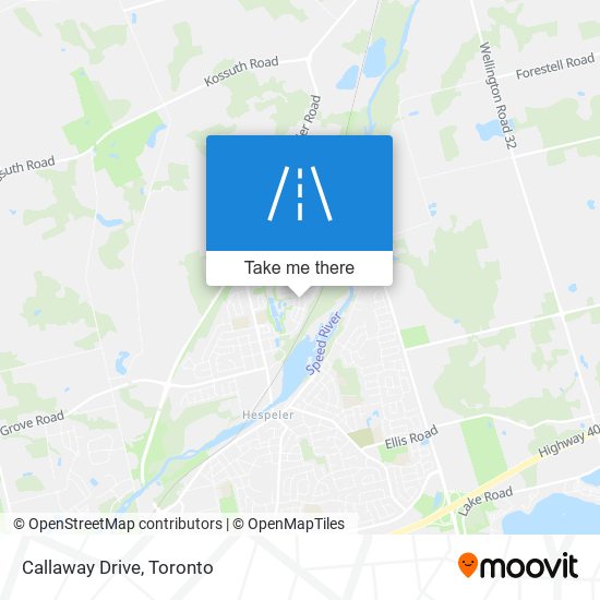 Callaway Drive map