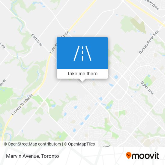 Marvin Avenue map