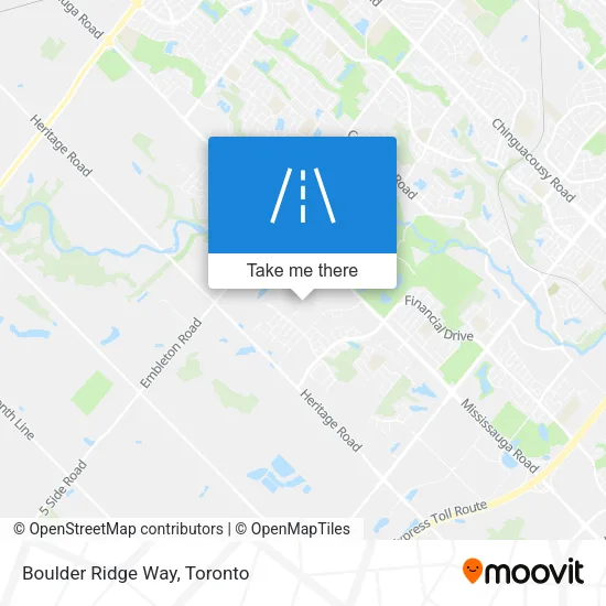 Boulder Ridge Way map