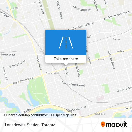 Lansdowne Station map