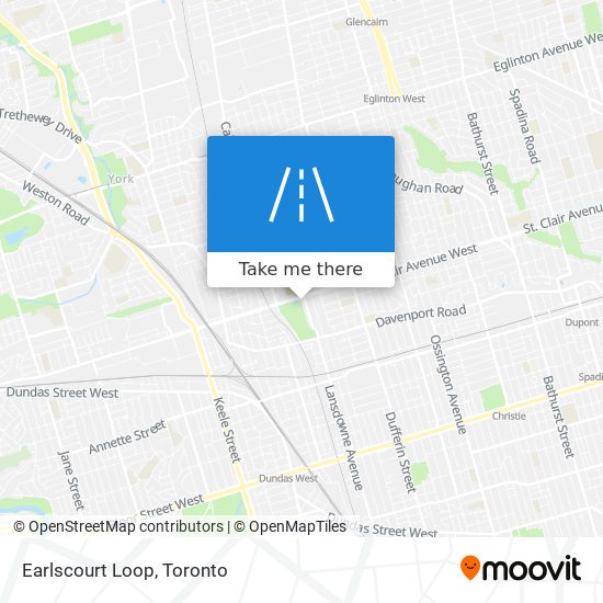 Earlscourt Loop map