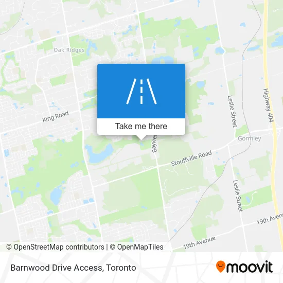 Barnwood Drive Access map