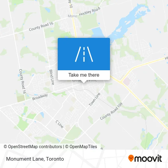 Monument Lane map