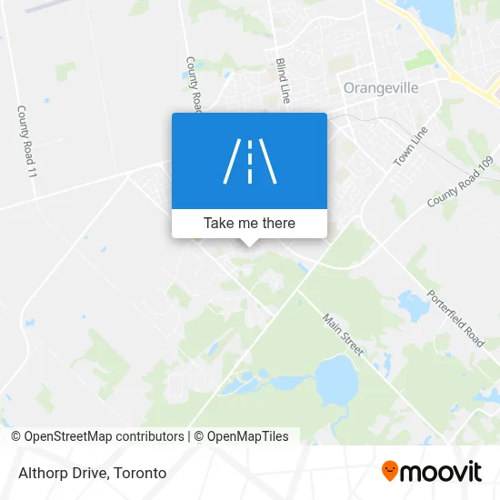 Althorp Drive map