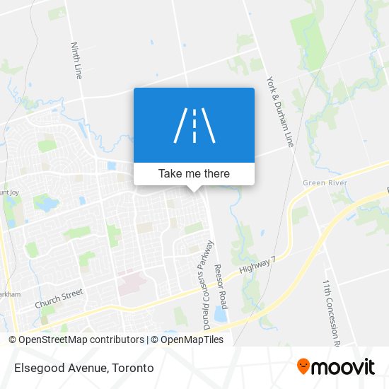 Elsegood Avenue map