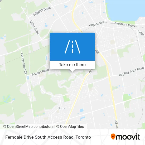 Ferndale Drive South Access Road map