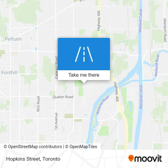 Hopkins Street map