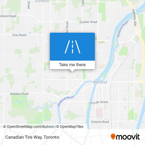 Canadian Tire Way map