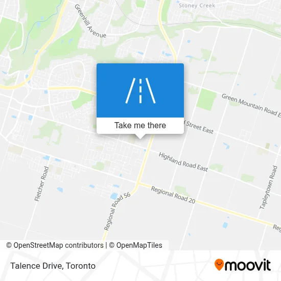Talence Drive map