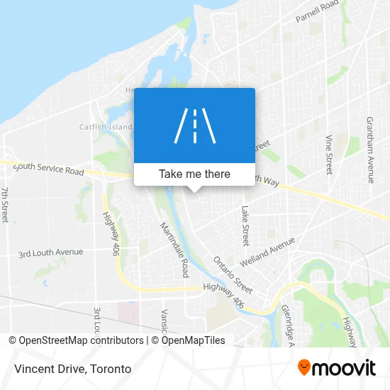 Vincent Drive map