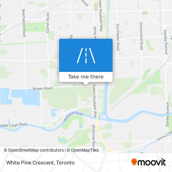 White Pine Crescent map