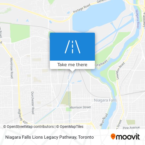 Niagara Falls Lions Legacy Pathway map