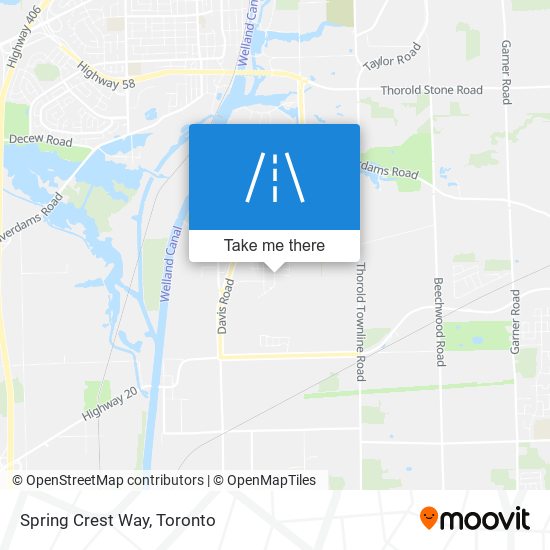 Spring Crest Way map