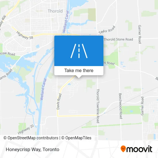 Honeycrisp Way map
