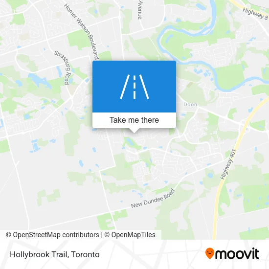 Hollybrook Trail map