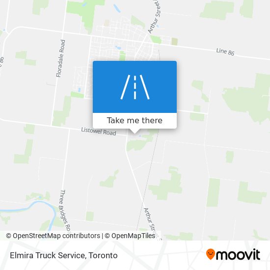 Elmira Truck Service map