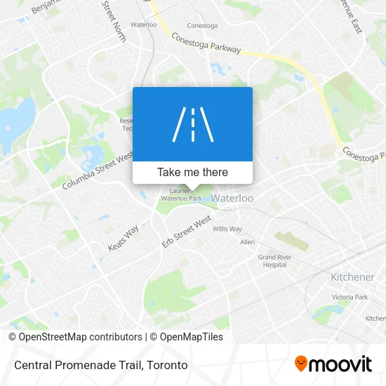 Central Promenade Trail map