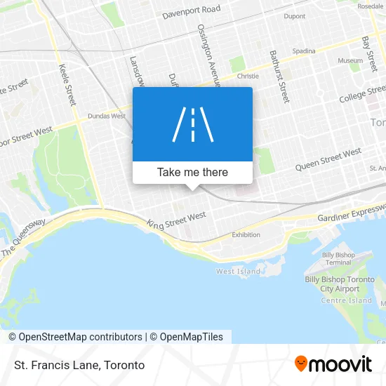 St. Francis Lane map