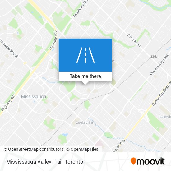 Mississauga Valley Trail map