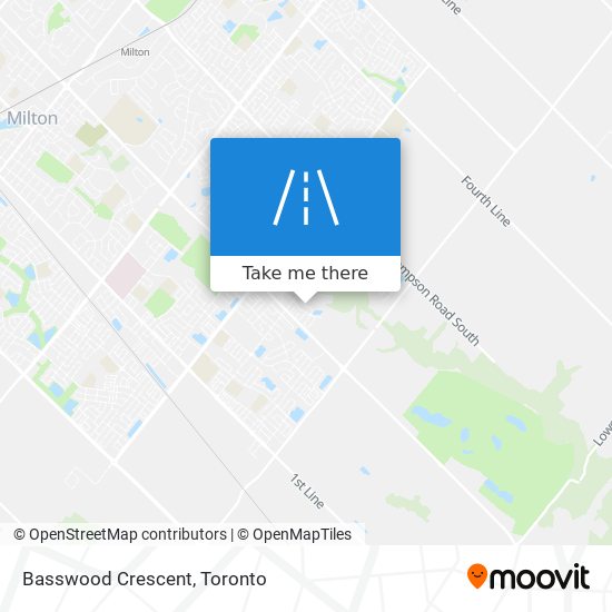 Basswood Crescent map