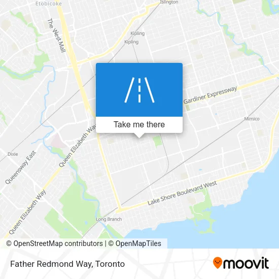 Father Redmond Way map