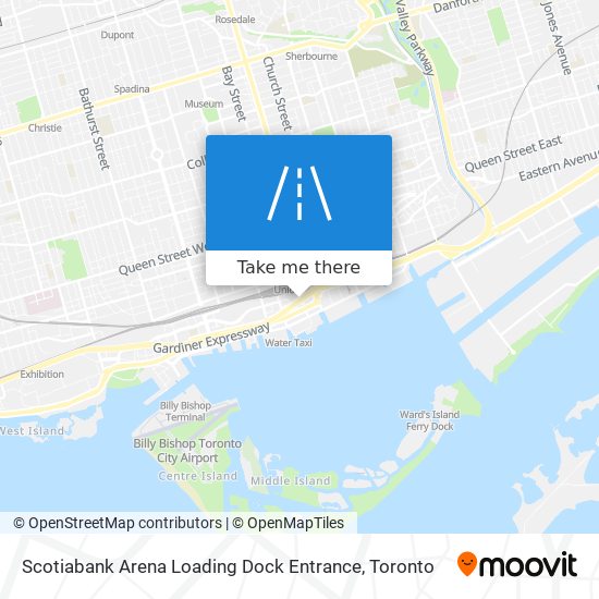 Scotiabank Arena Loading Dock Entrance map
