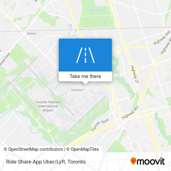 Ride Share App Uber/Lyft map