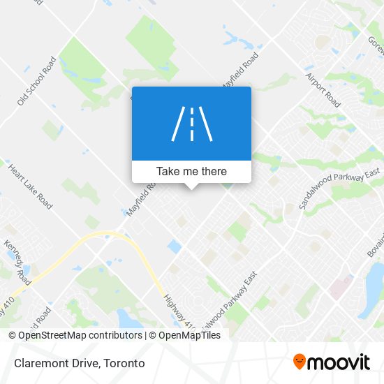 Claremont Drive map