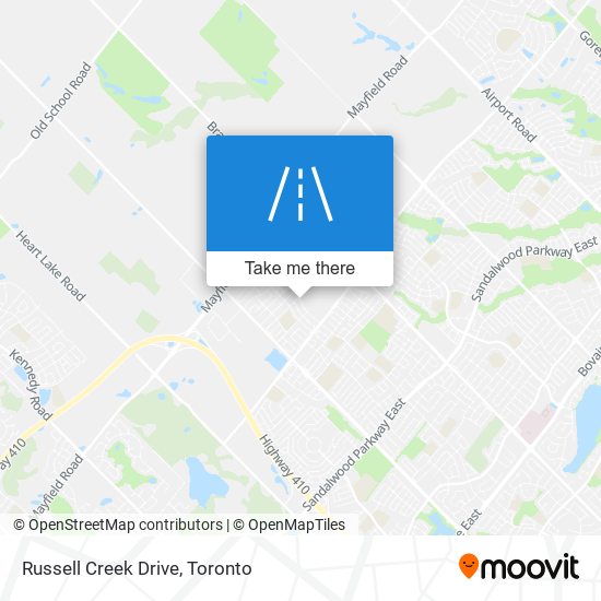 Russell Creek Drive map