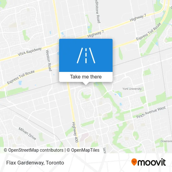 Flax Gardenway map