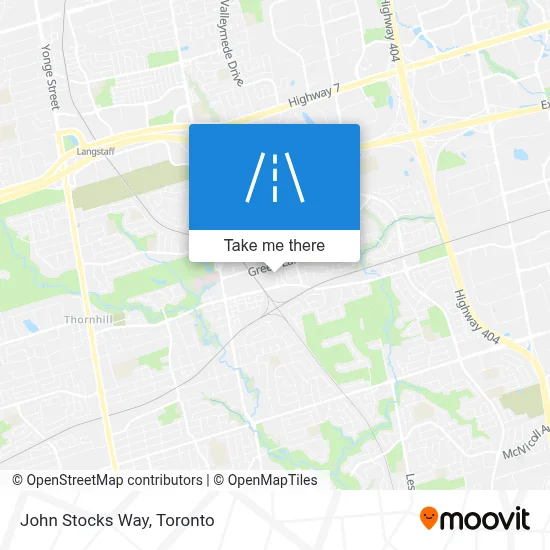 John Stocks Way map