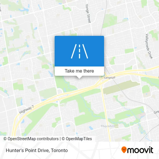 Hunter's Point Drive map