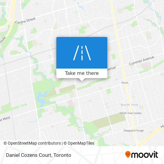Daniel Cozens Court map