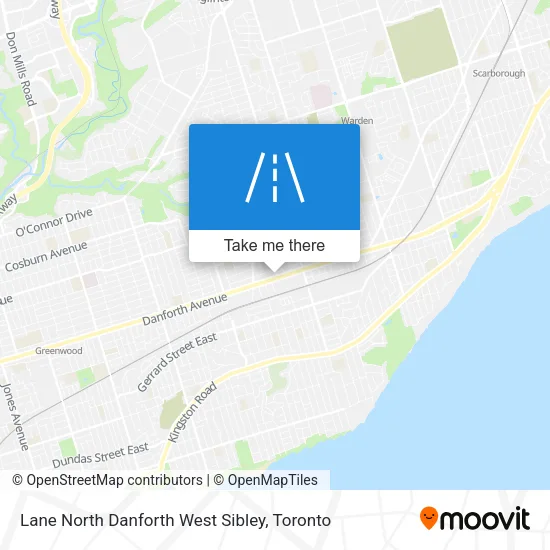 Lane North Danforth West Sibley map