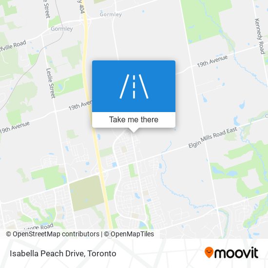 Isabella Peach Drive map