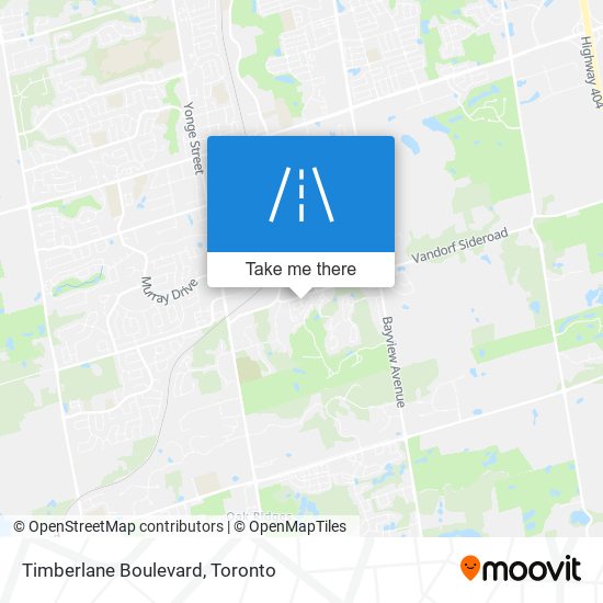 Timberlane Boulevard map