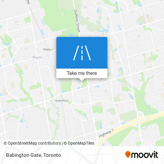 Babington Gate map