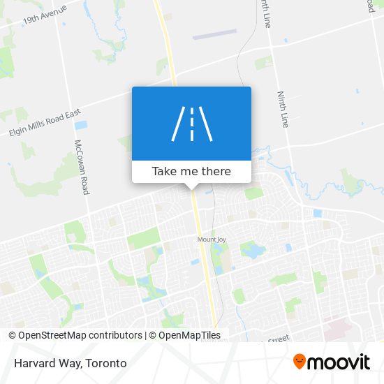 Harvard Way map