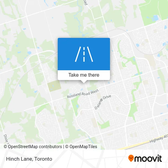 Hinch Lane map
