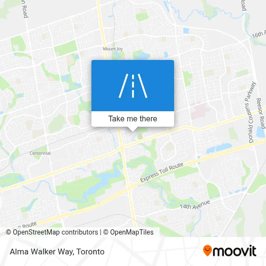 Alma Walker Way map
