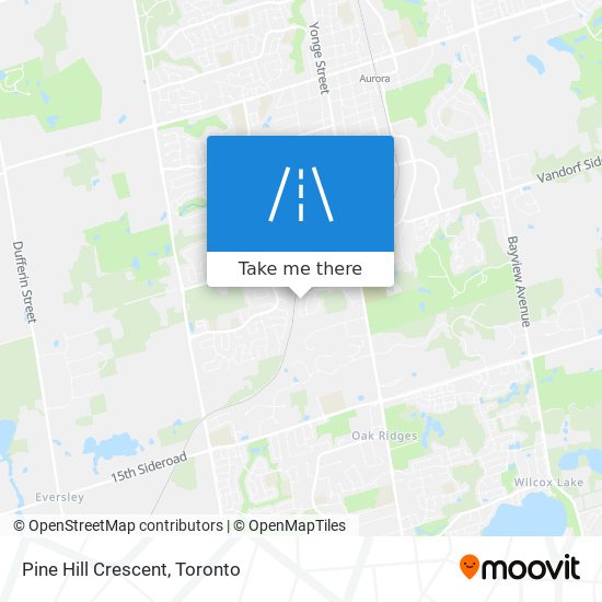 Pine Hill Crescent map