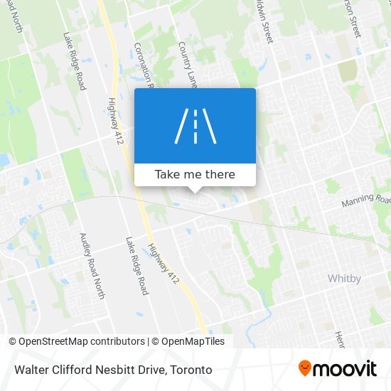 Walter Clifford Nesbitt Drive map