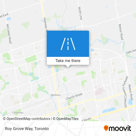 Roy Grove Way map
