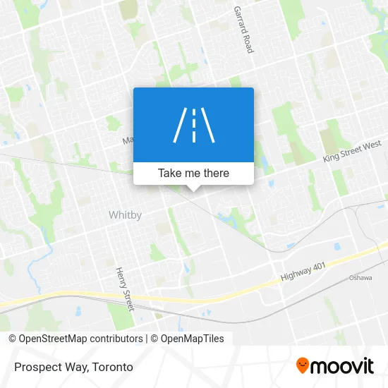 Prospect Way map