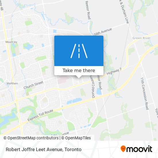 Robert Joffre Leet Avenue map