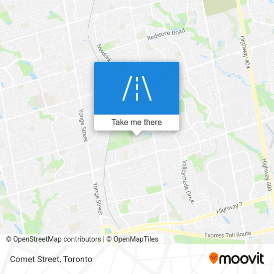 Comet Street map
