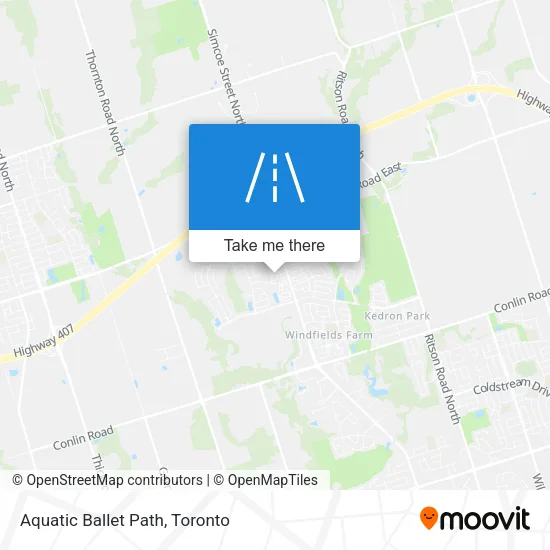 Aquatic Ballet Path map