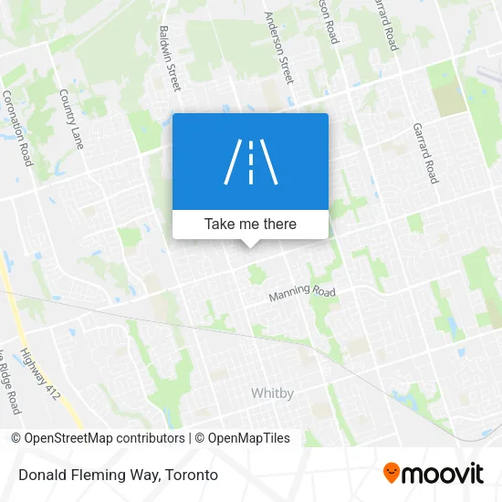 Donald Fleming Way map