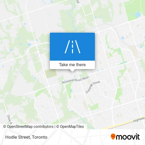 Hodle Street map