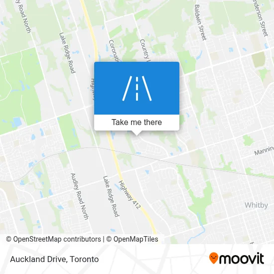 Auckland Drive map